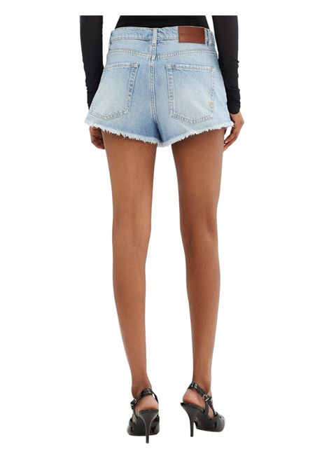 Denim shorts with logo PINKO | Trousers | 104593 A2BOPJE